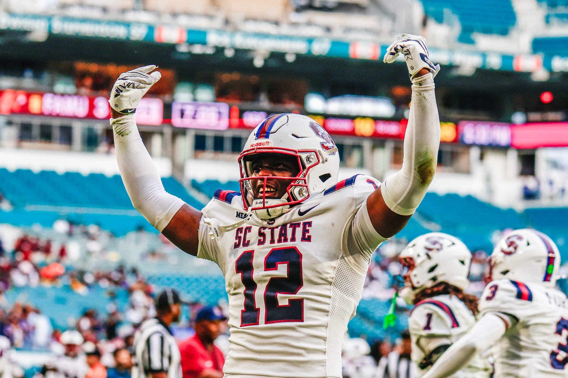 SC State player celebrating